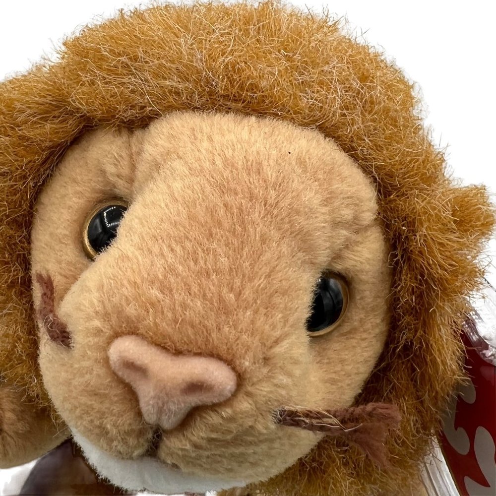 RARE Ty Beanie Baby Roary the Lion MINT CONDITION 1996 w/ PVC pellets & tag erro